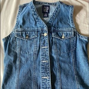 VINTAGE GAP Jean Vest Size Small